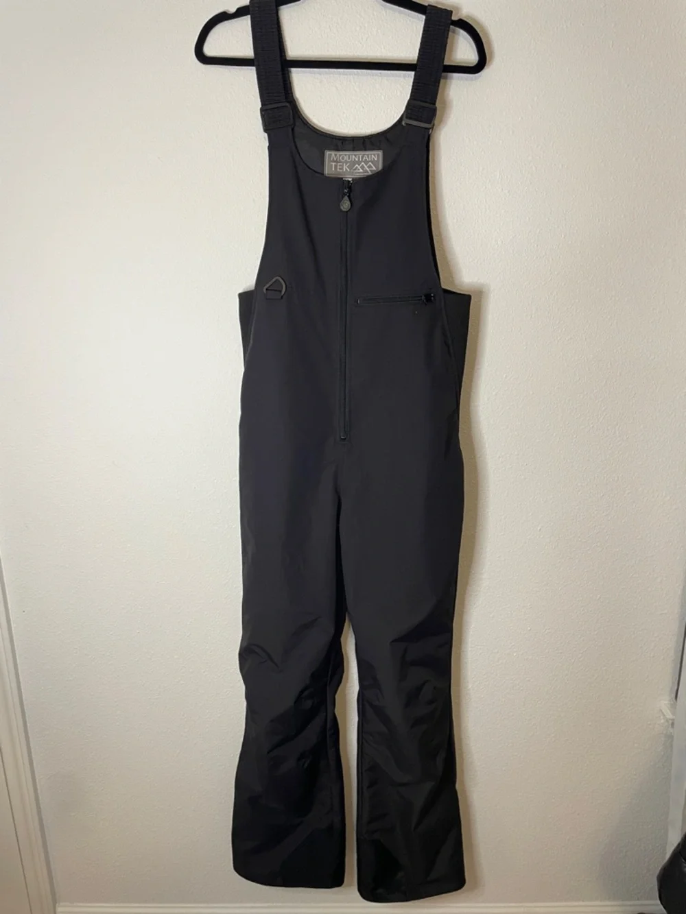 Mountain Tek Black Ski Snow Suit Adult Unisex Bibs Winter